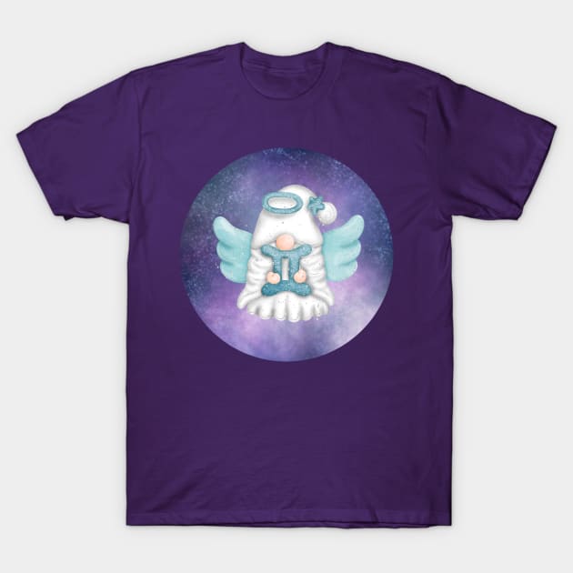 Angel Astro Gnomes Gemini T-Shirt by PurpleSpiritZone